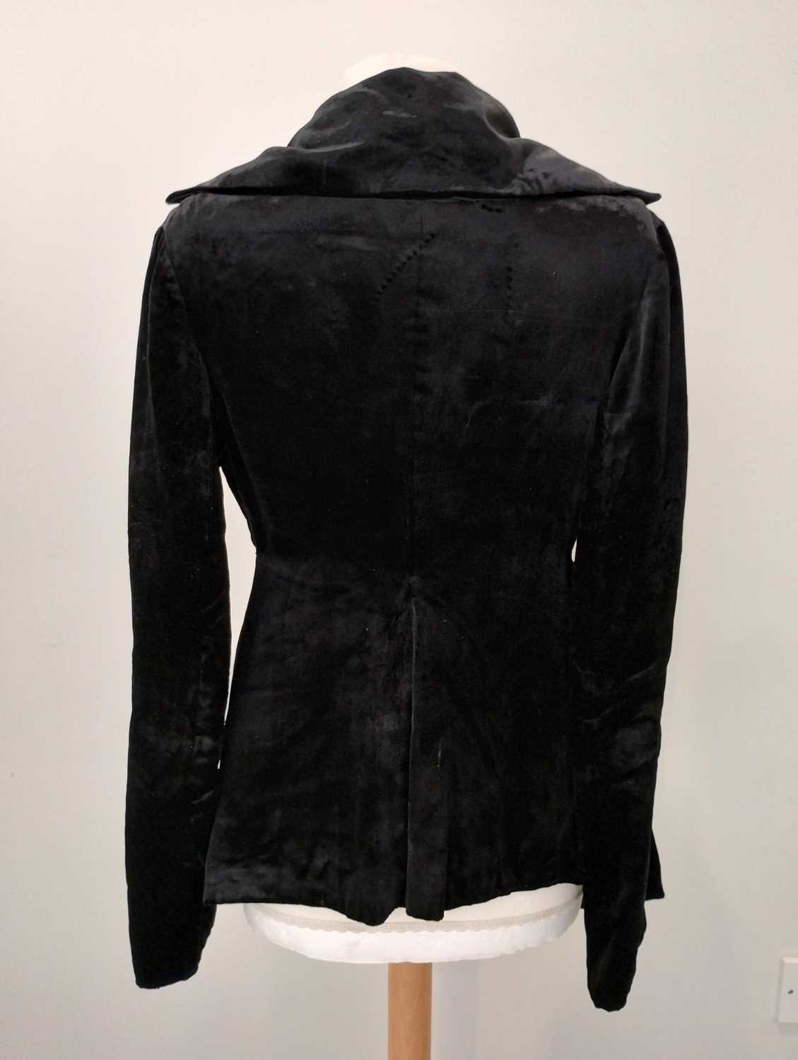 Vivienne Westwood London Black Pan Velvet Jacket, Spring/Summer Café Society Collection 1994 with - Image 7 of 27