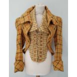 Vivienne Westwood London Harris Tweed Jacket, Vive La Cocotte Collection 1995-6, in yellow