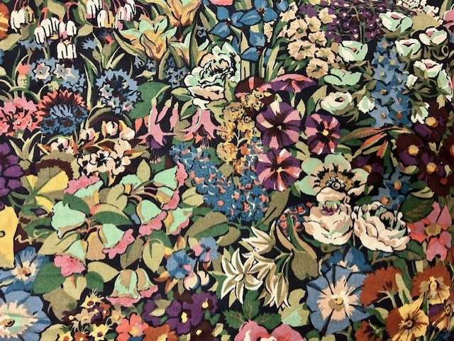 Liberty and Sanderson Printed Textiles, comprising a pair of Liberty 'Cottage Garden' pattern - Image 2 of 7