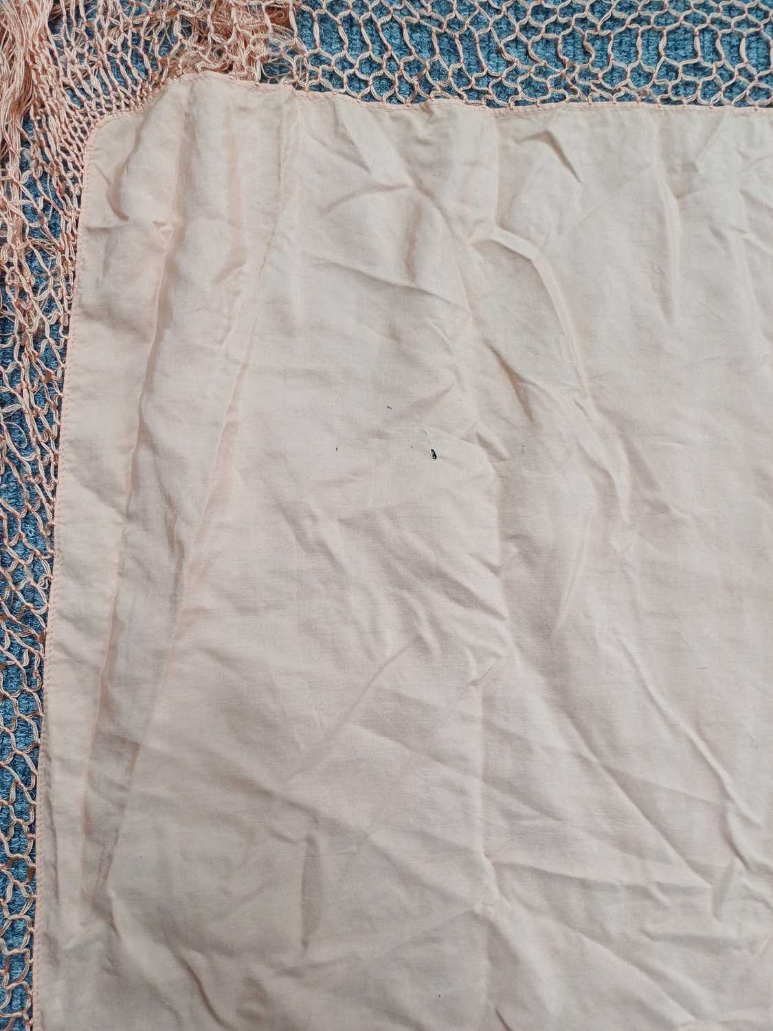 Early 20th Century Silk and Other Scarves and Shawls, comprising a yellow silk embroidered small - Image 5 of 14