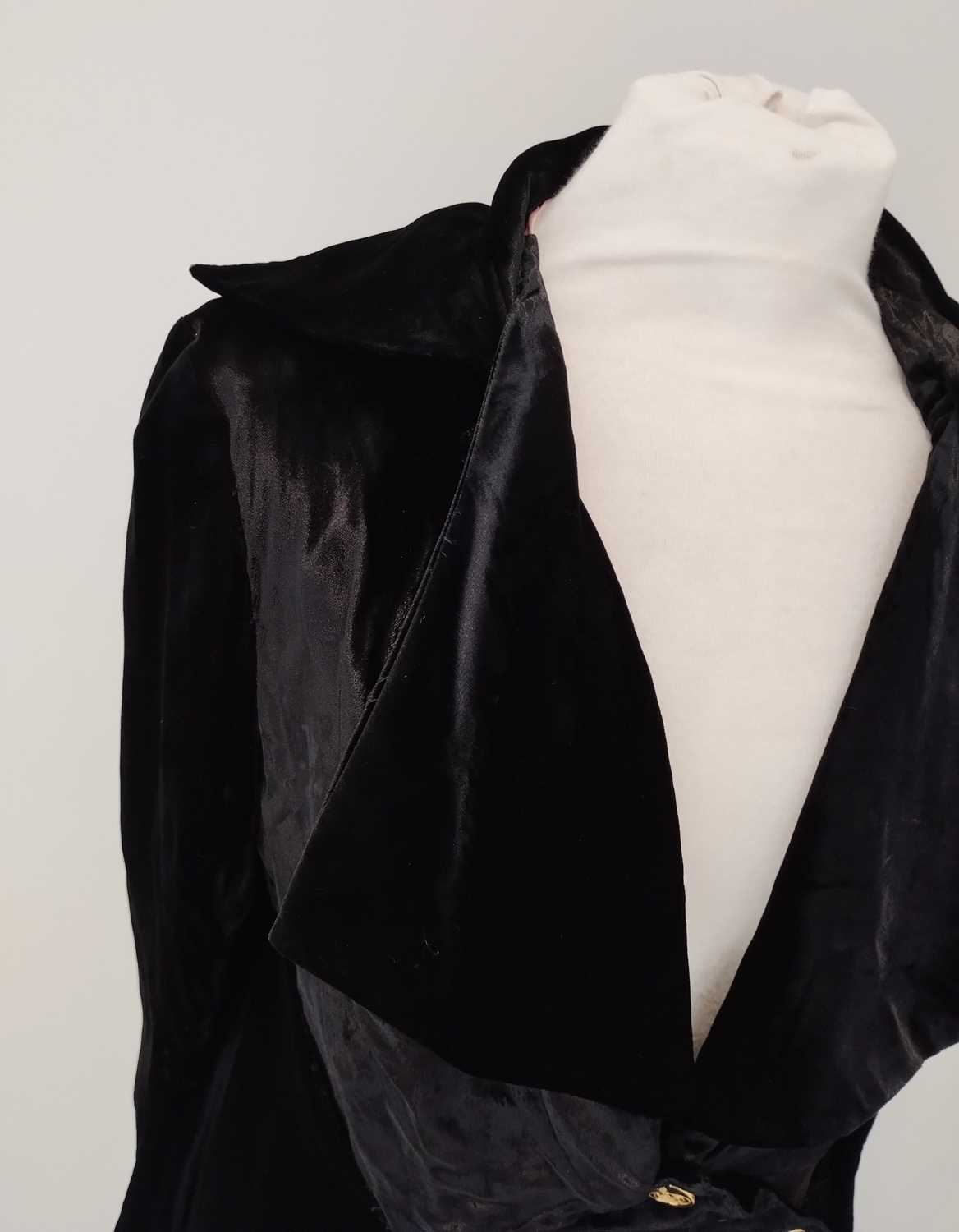 Vivienne Westwood London Black Pan Velvet Jacket, Spring/Summer Café Society Collection 1994 with - Image 12 of 27