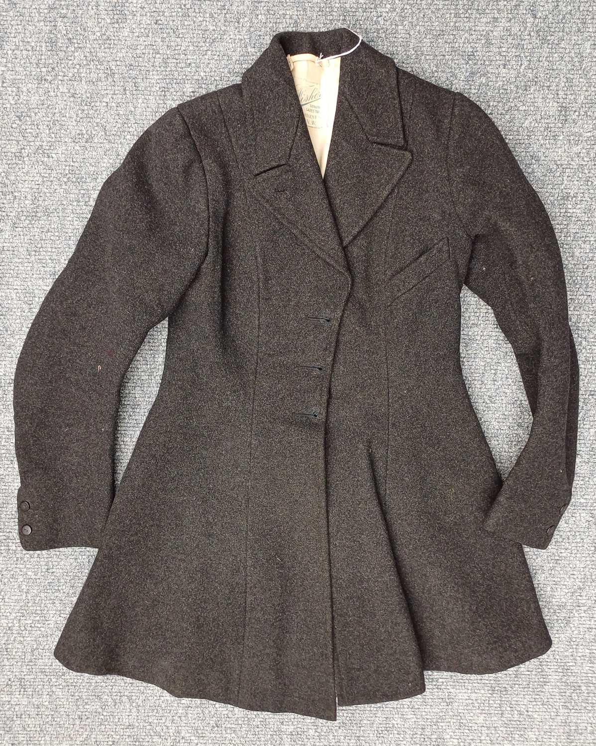 Early 20th Century Fisher's Regent St, London Ladies Two Piece Riding Habit comprising a grey wool - Image 18 of 20