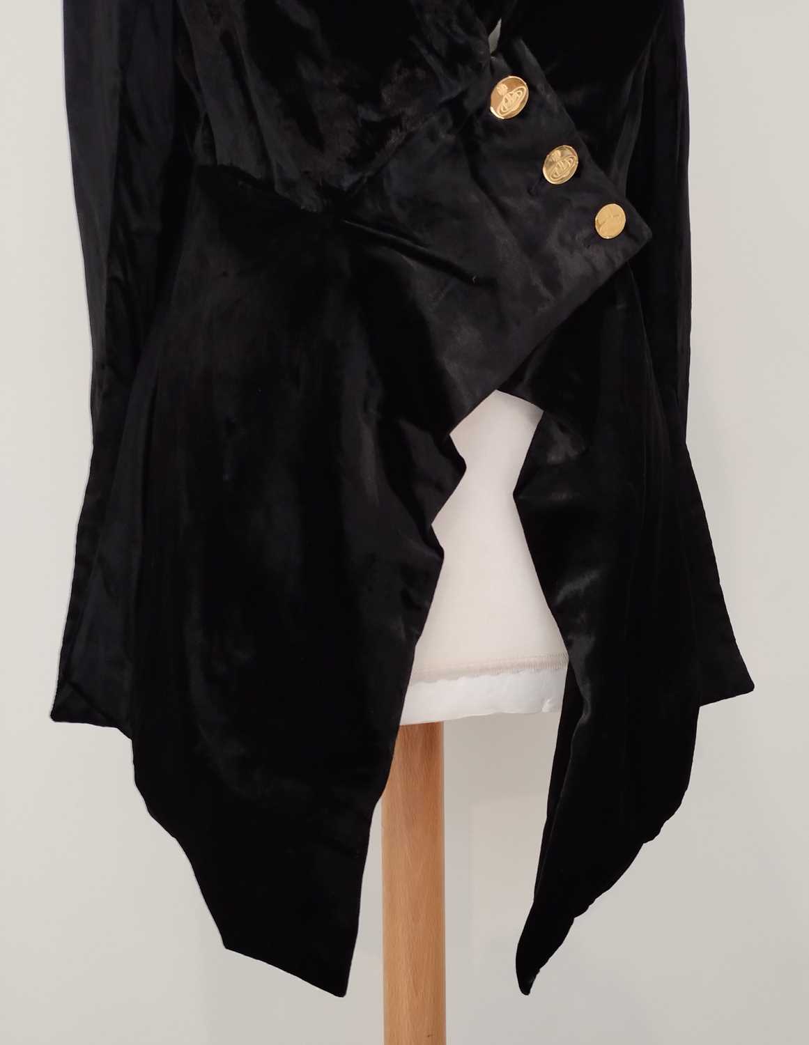 Vivienne Westwood London Black Pan Velvet Jacket, Spring/Summer Café Society Collection 1994 with - Image 11 of 27