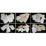 Assorted Late 19th/Early 20th Century Child and Baby Clothing, comprising white cotton christening
