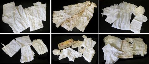 Assorted Late 19th/Early 20th Century Child and Baby Clothing, comprising white cotton christening