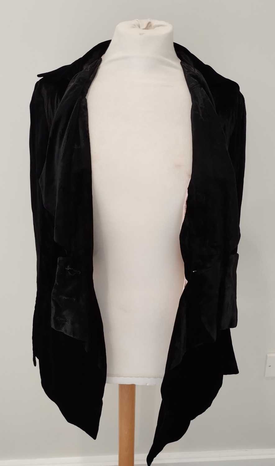 Vivienne Westwood London Black Pan Velvet Jacket, Spring/Summer Café Society Collection 1994 with - Image 8 of 27