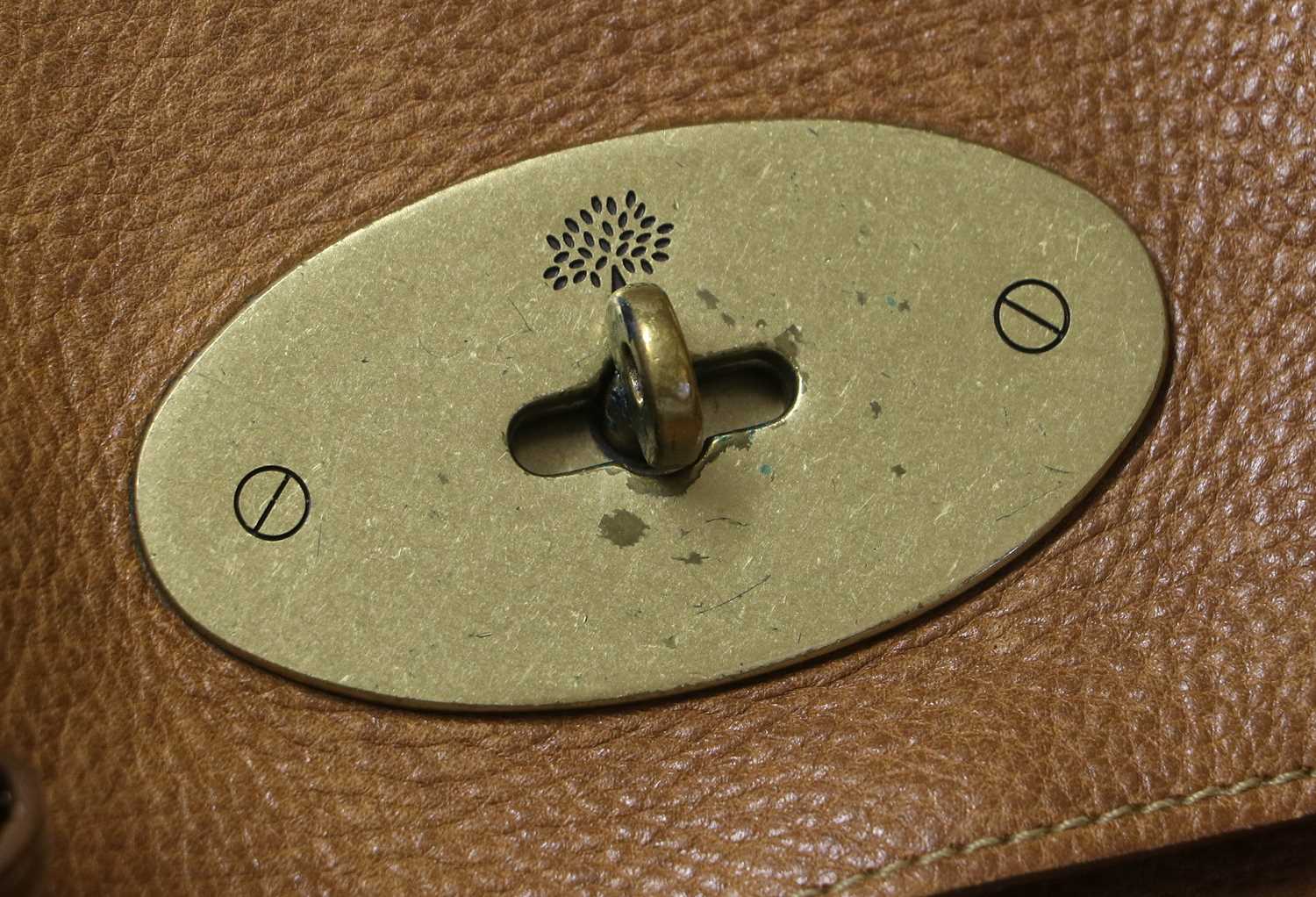 Mulberry Tan Leather Bayswater Tote Bag, with brass hardware, Mulberry 'Postmans Lock', detachable - Image 12 of 12