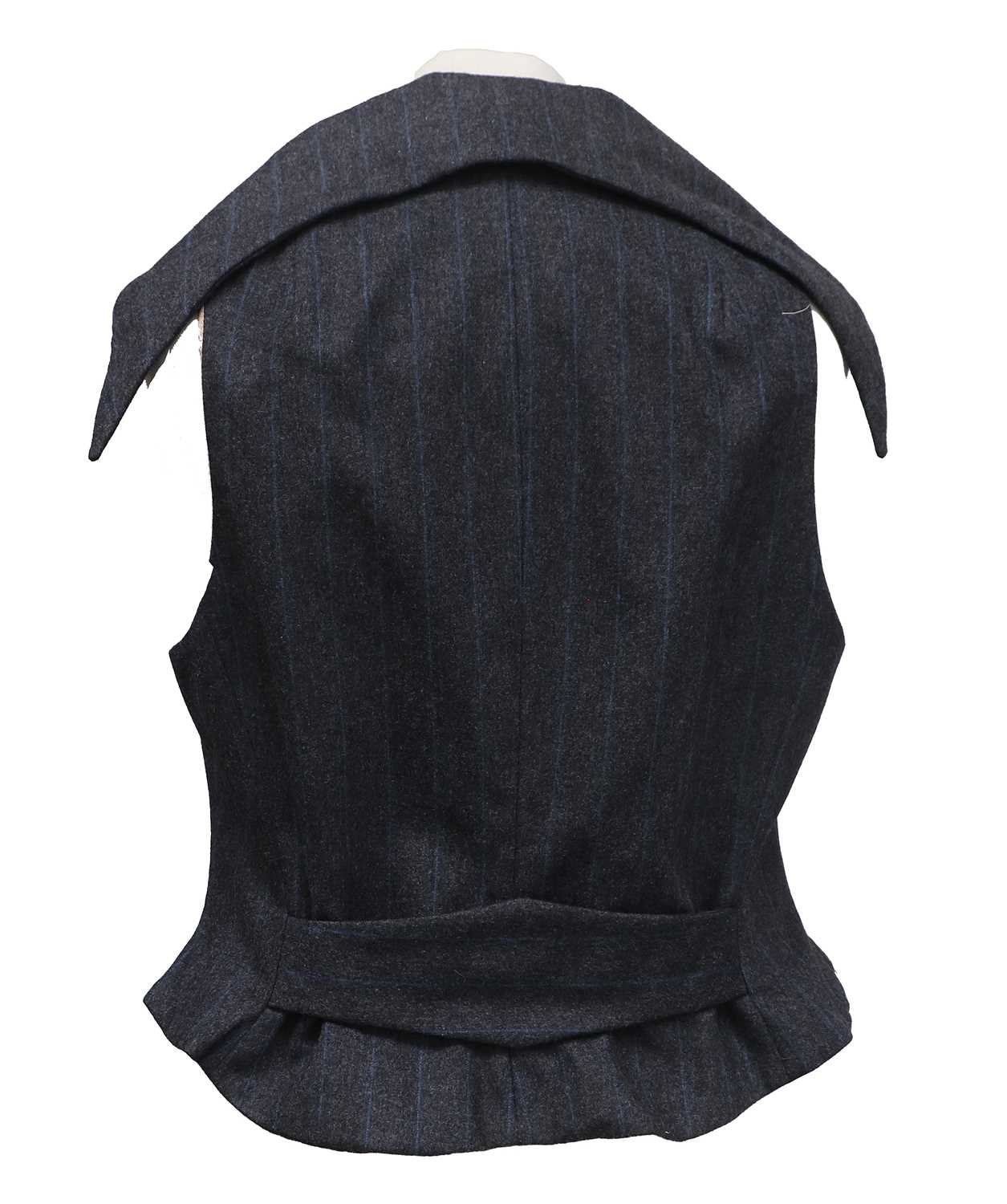 Vivienne Westwood Ingles Waistcoat, Spring/Summer Café Society Collection 1994, in grey and blue - Image 2 of 14