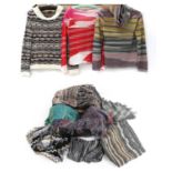 Assorted Ladies Modern Missoni Costume, comprising a Missoni Sport wool mix striped polo neck