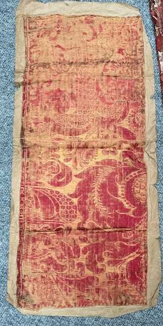 Assorted Late 18th and 19th Century Silk Brocade Remnants in various colours and sizes, (one box) - Image 8 of 21