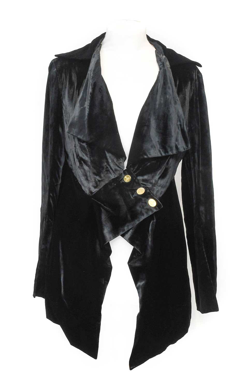 Vivienne Westwood London Black Pan Velvet Jacket, Spring/Summer Café Society Collection 1994 with - Image 2 of 27