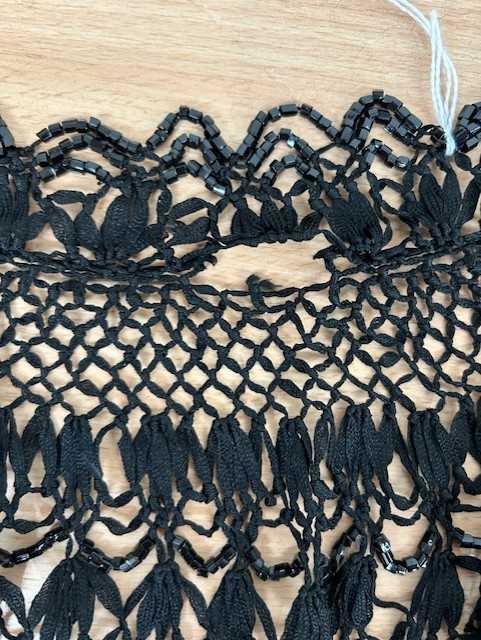 Late 19th/Early 20th Century Costume Accessories, comprising a black lace triangular shawl of floral - Image 12 of 15