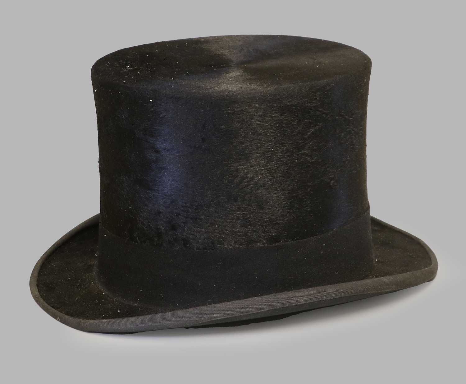 Lock & Co Black Silk Top Hat, initialled 'JSM' in a Herbert Johnson card hat box 20.5cm by 16.7cm, - Image 2 of 16