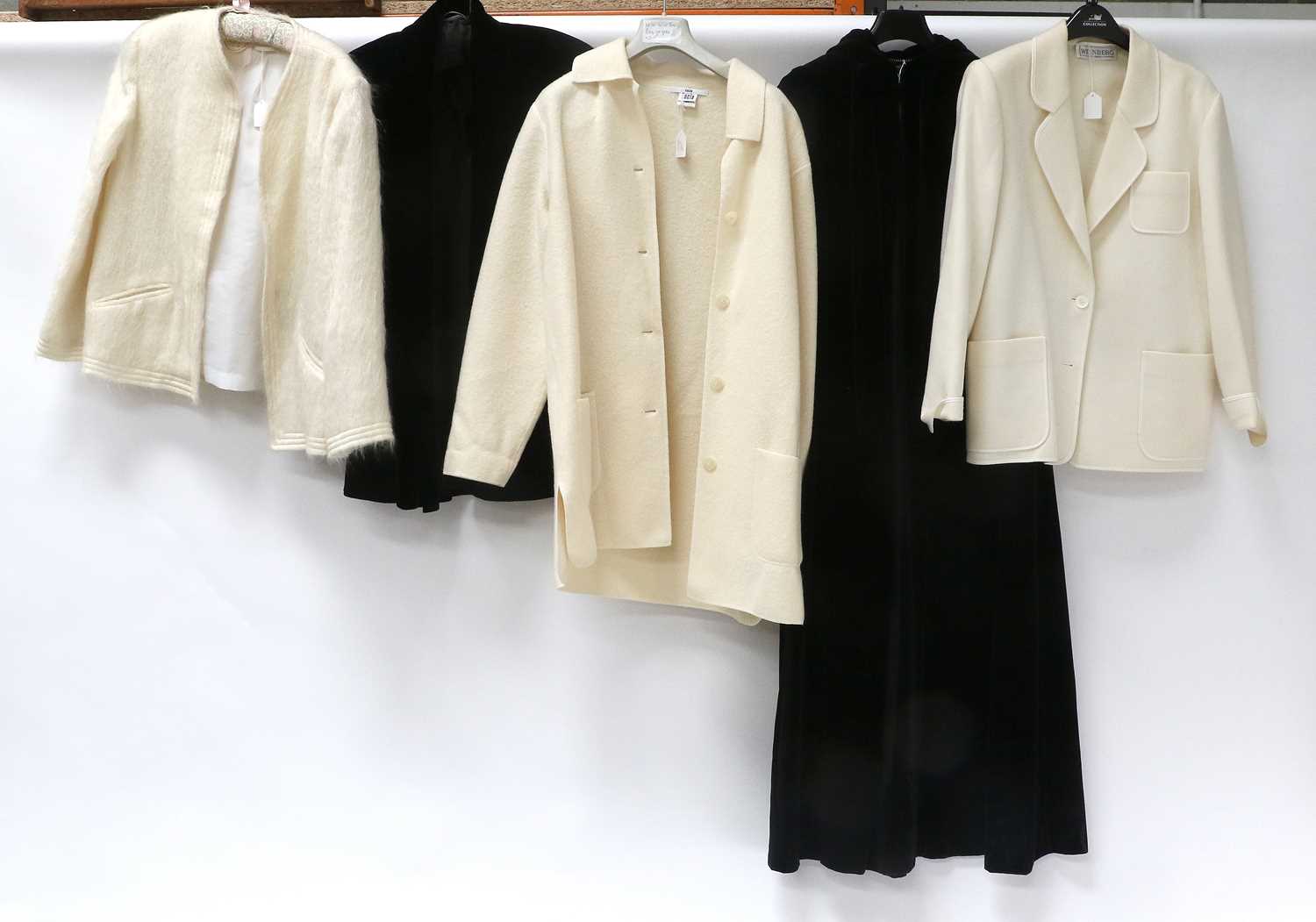 Assorted 1970s and Later Costume, comprising a Vera Mont black velvet evening jacket with shawl type - Image 3 of 19
