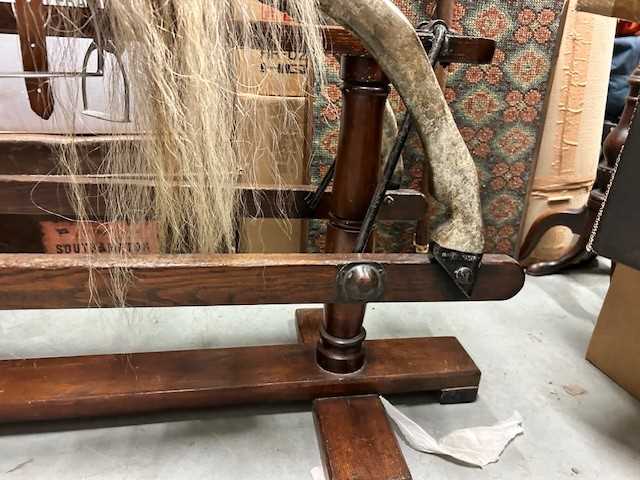 Early 20th Century Lines of London Sportiboy Dapple Grey Rocking Horse with horse hair mane and - Image 7 of 7
