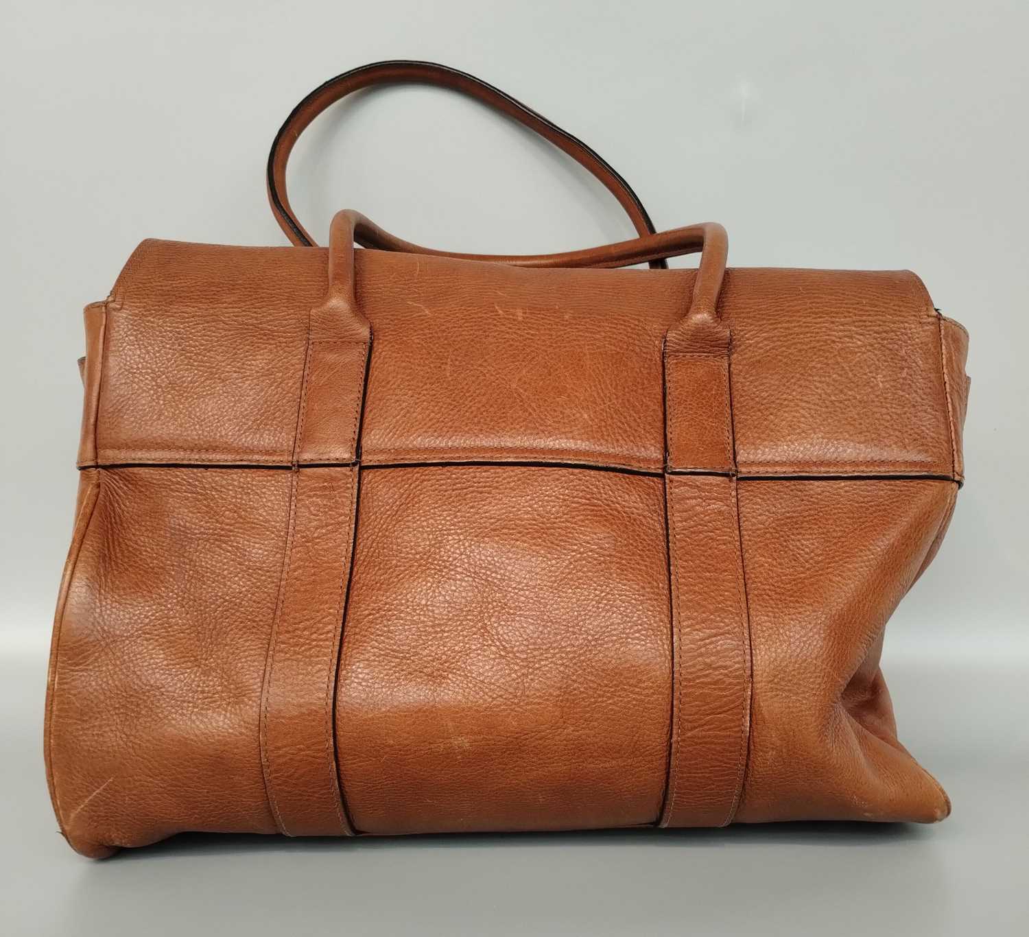 Mulberry Tan Leather Bayswater Rio Patchwork Bag with brass hardware, adjustable tabs and buckles, - Image 3 of 11