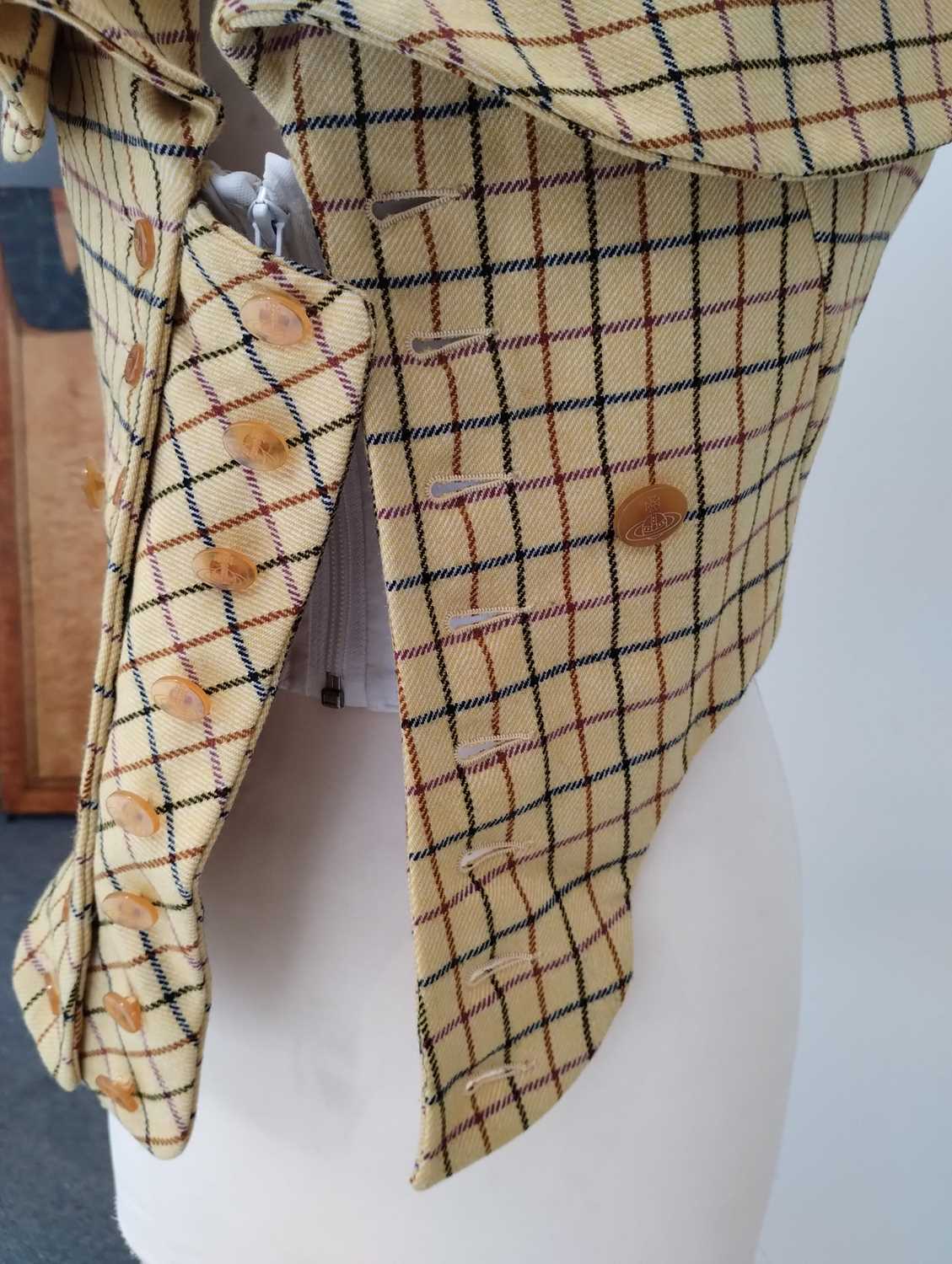 Vivienne Westwood London Harris Tweed Jacket, Vive La Cocotte Collection 1995-6, in yellow - Bild 28 aus 56