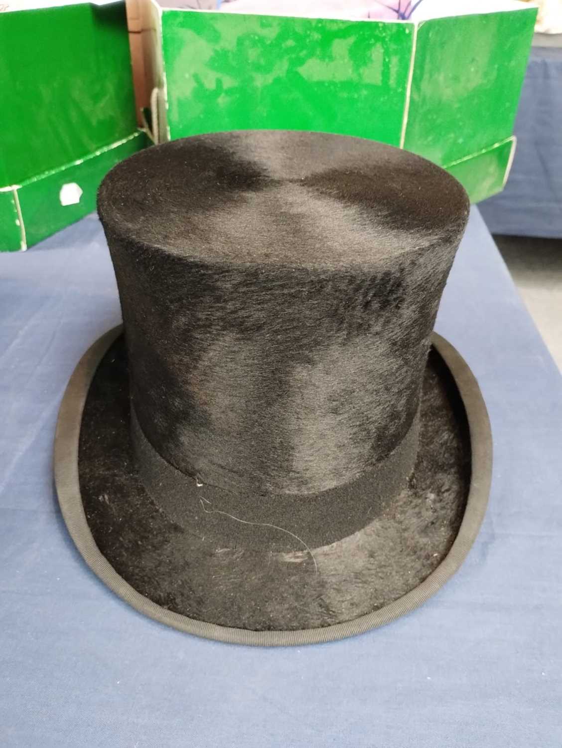 Christys' London Black Silk Top Hat, retailed by Burslem & Sons Wolverhampton in a card hat box, - Image 24 of 26