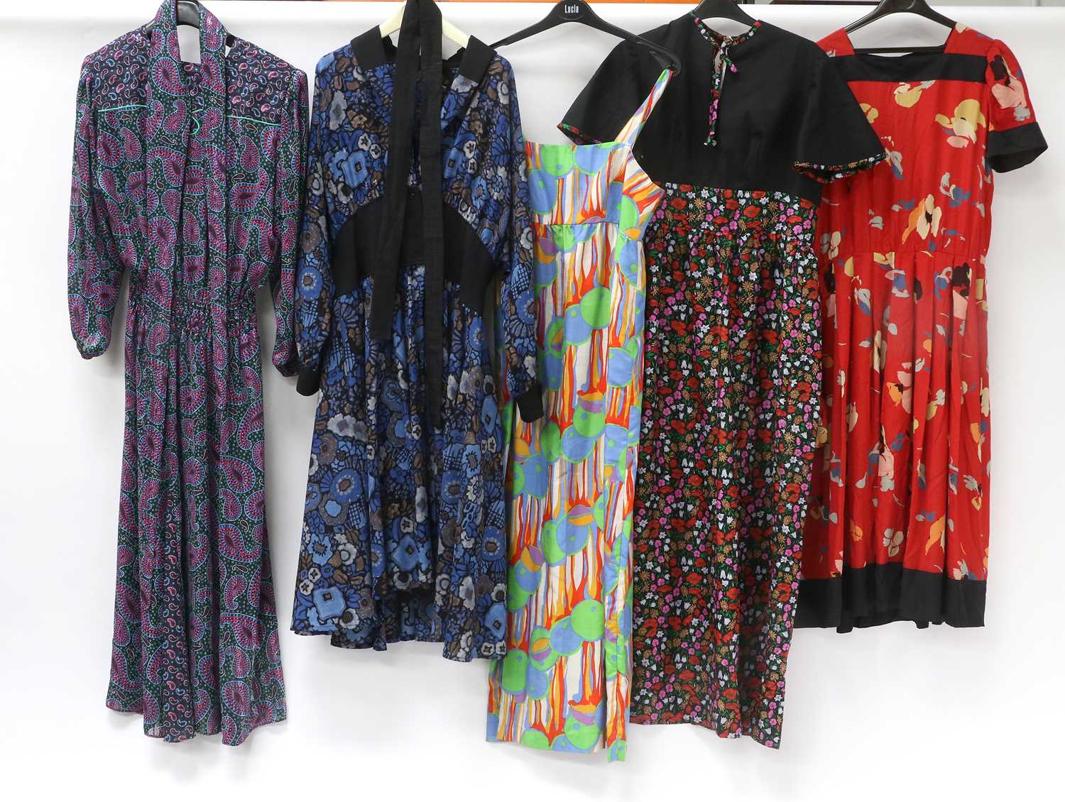 Assorted Circa 1970s and Later Ladies Clothing, comprising a Kanga Collection blue long dress - Bild 3 aus 4