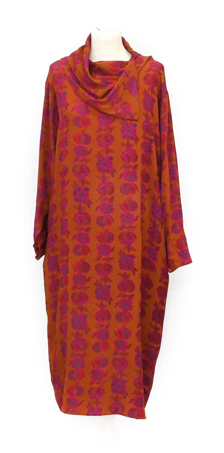 Circa 1970s Ladies Costume, comprising 4Seasons rust coloured corduroy shirt dress with collar, - Image 5 of 7