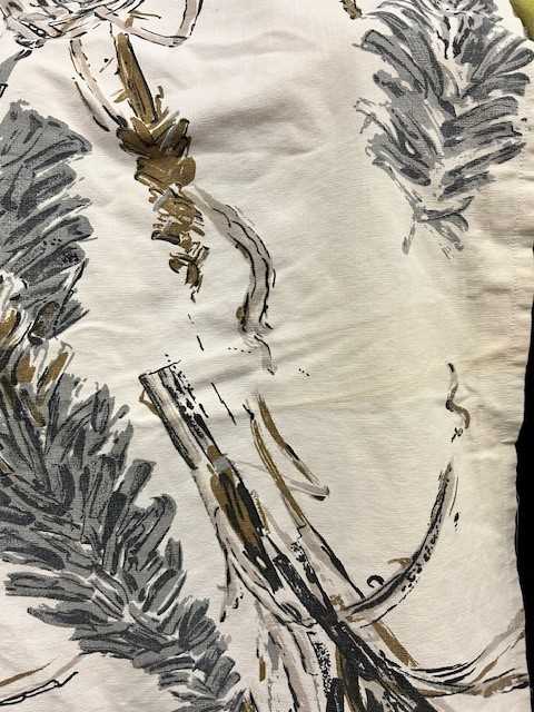 Circa 1950s Curtains Designed by Jane Daniels for David Whitehead of floral design printed in grey - Image 5 of 6