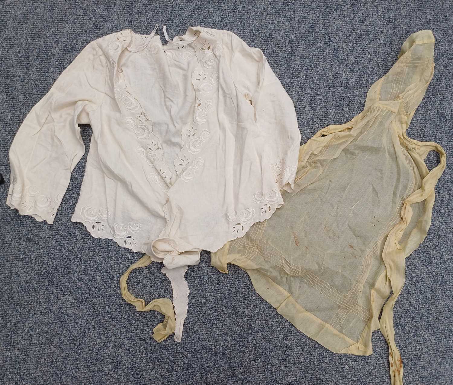 Assorted Early 20th Century Costume and Accessories comprising a Chinese cream silk shawl - Image 20 of 26