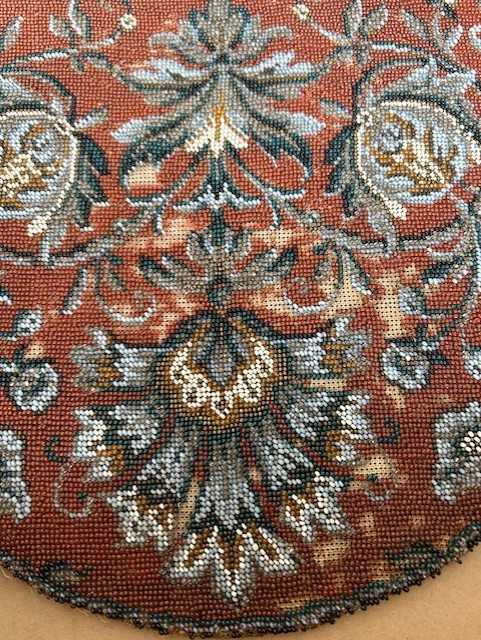 Pair Circa 1940s Crewelwork Wool Panels, worked on natural coloured linen depicting a tree of life - Image 6 of 9