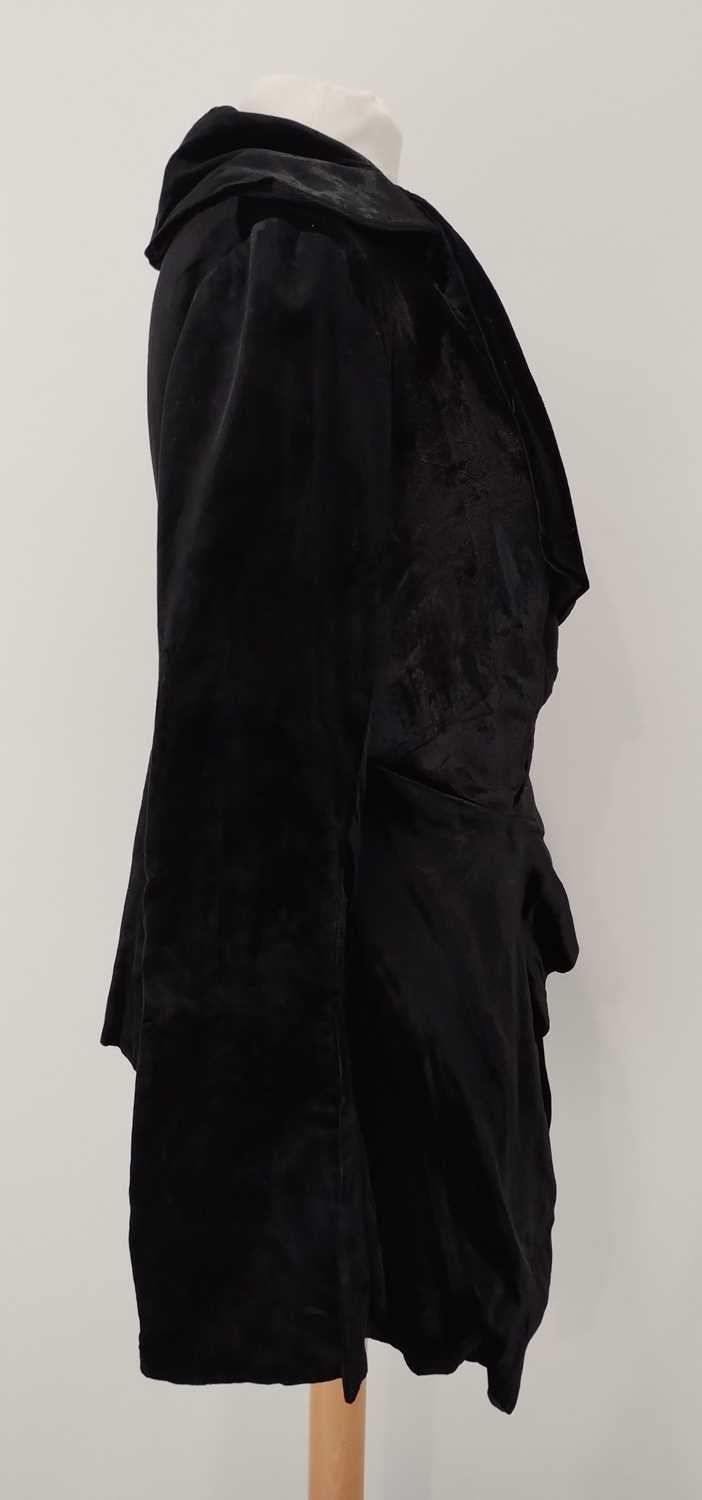 Vivienne Westwood London Black Pan Velvet Jacket, Spring/Summer Café Society Collection 1994 with - Image 5 of 27