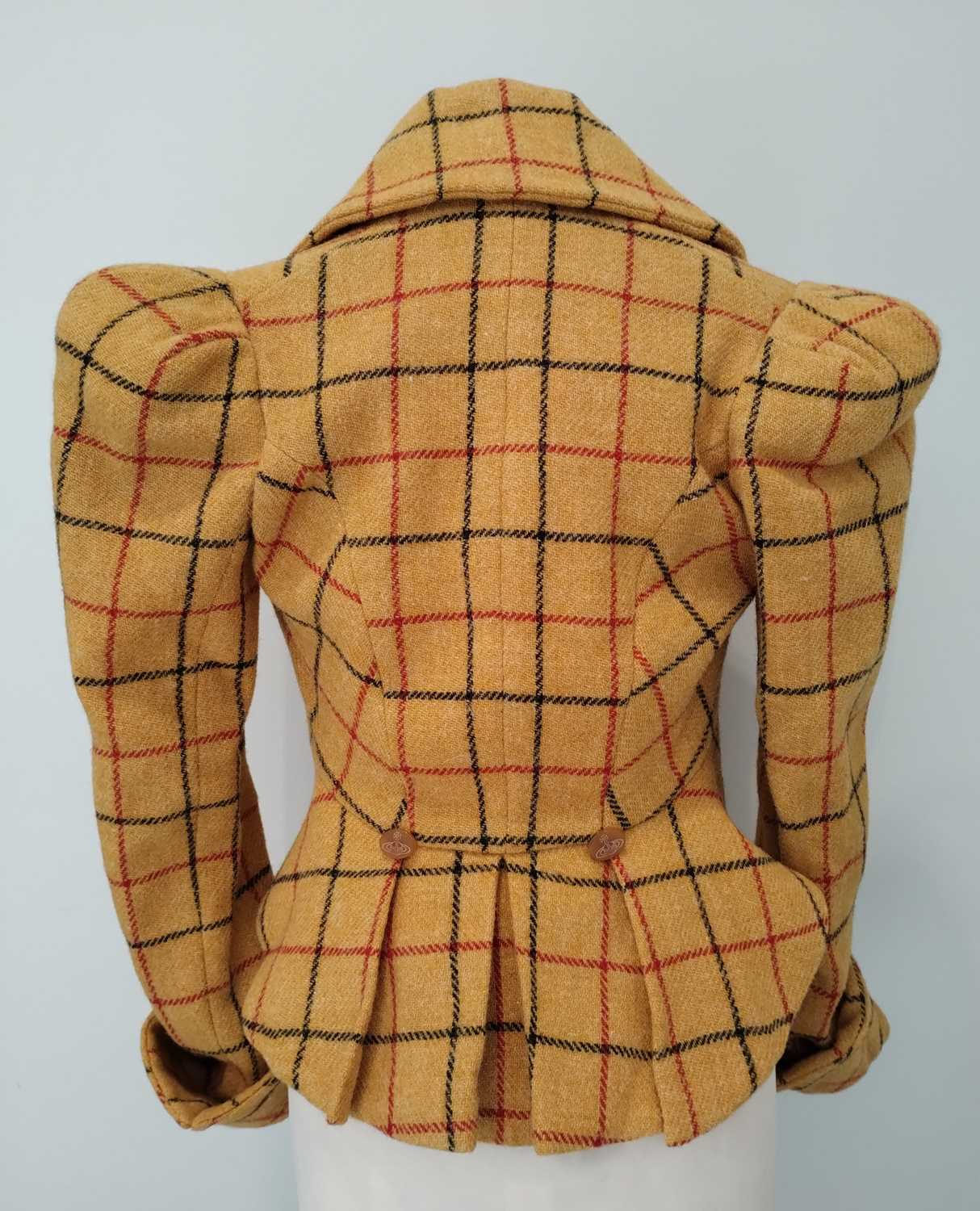 Vivienne Westwood London Harris Tweed Jacket, Vive La Cocotte Collection 1995-6, in yellow - Image 5 of 56