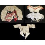 18th and 19th Century Silk Bodices and Remnants, comprising a circa 1740s Spitalfields example