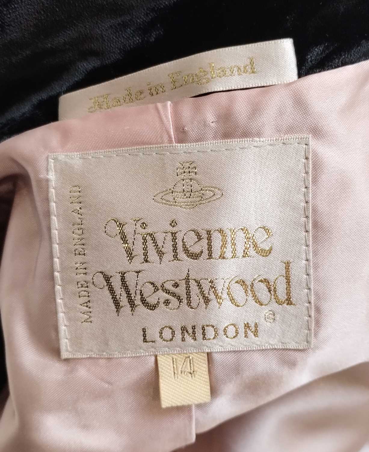 Vivienne Westwood London Black Pan Velvet Jacket, Spring/Summer Café Society Collection 1994 with - Image 17 of 27