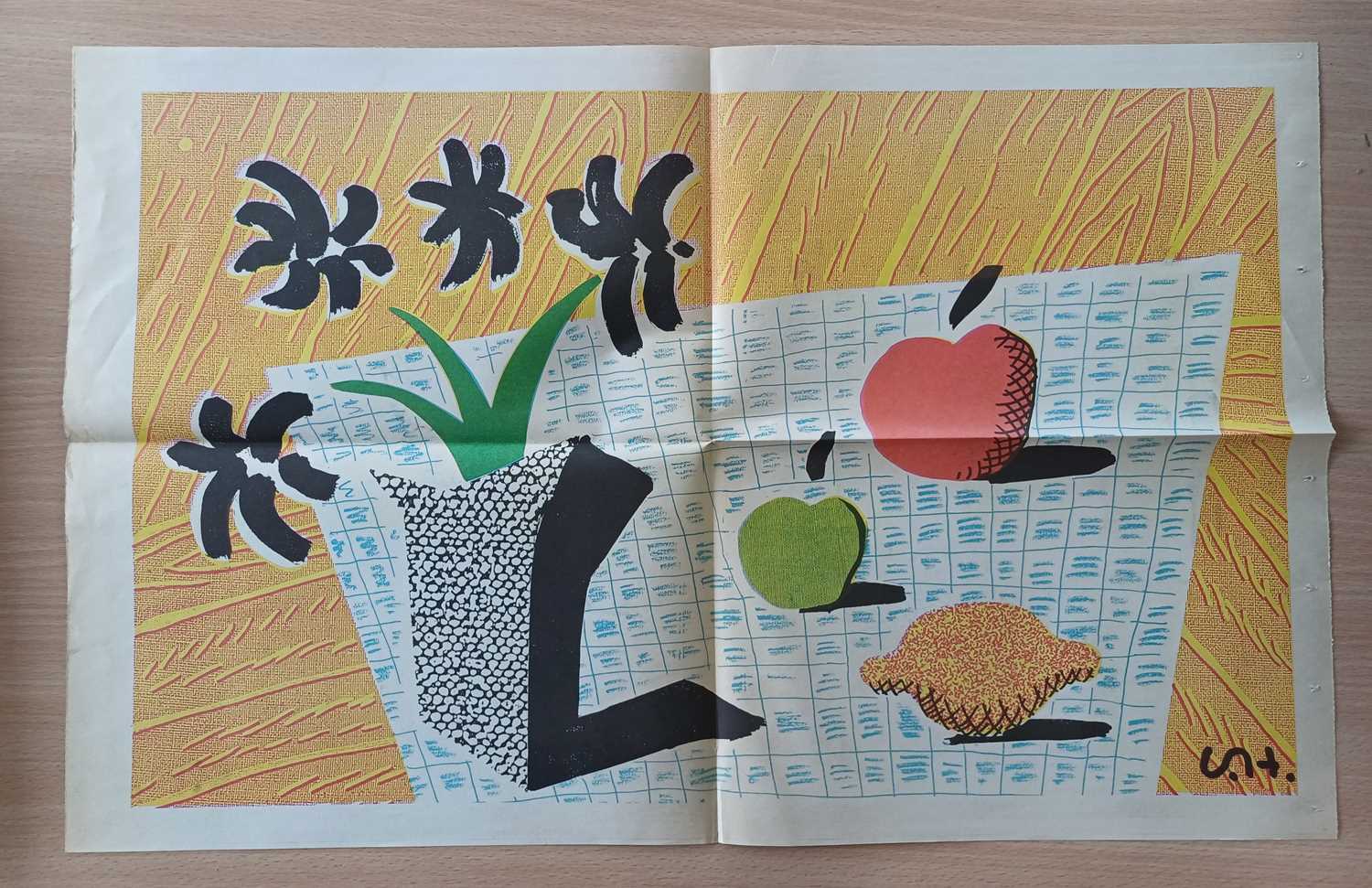 Hockney (David) ‘Two Apples & One Lemon & Four Flowers’, lithographic colour print described on - Image 7 of 7