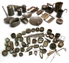 A Quantity of Victorian Kitchenalia, almost entirly tinned metalware and briefly comprising: steel