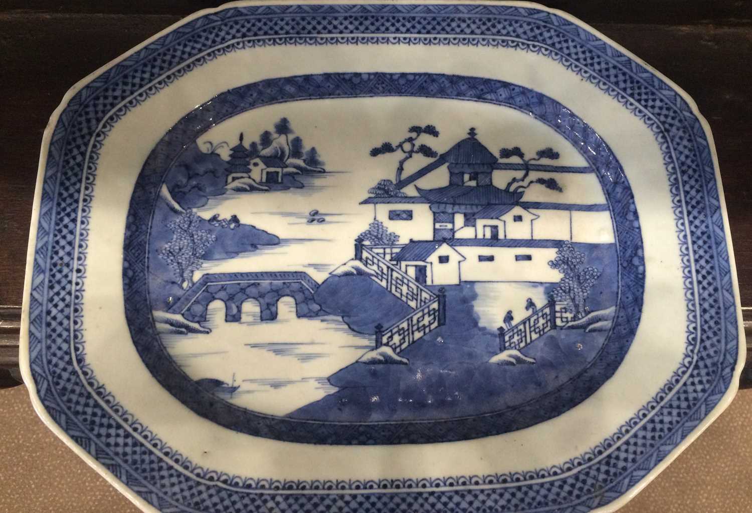 A Chinese Porcelain Bowl and Cover, 17th century style, painted in underglaze blue with ducks in a - Image 9 of 19