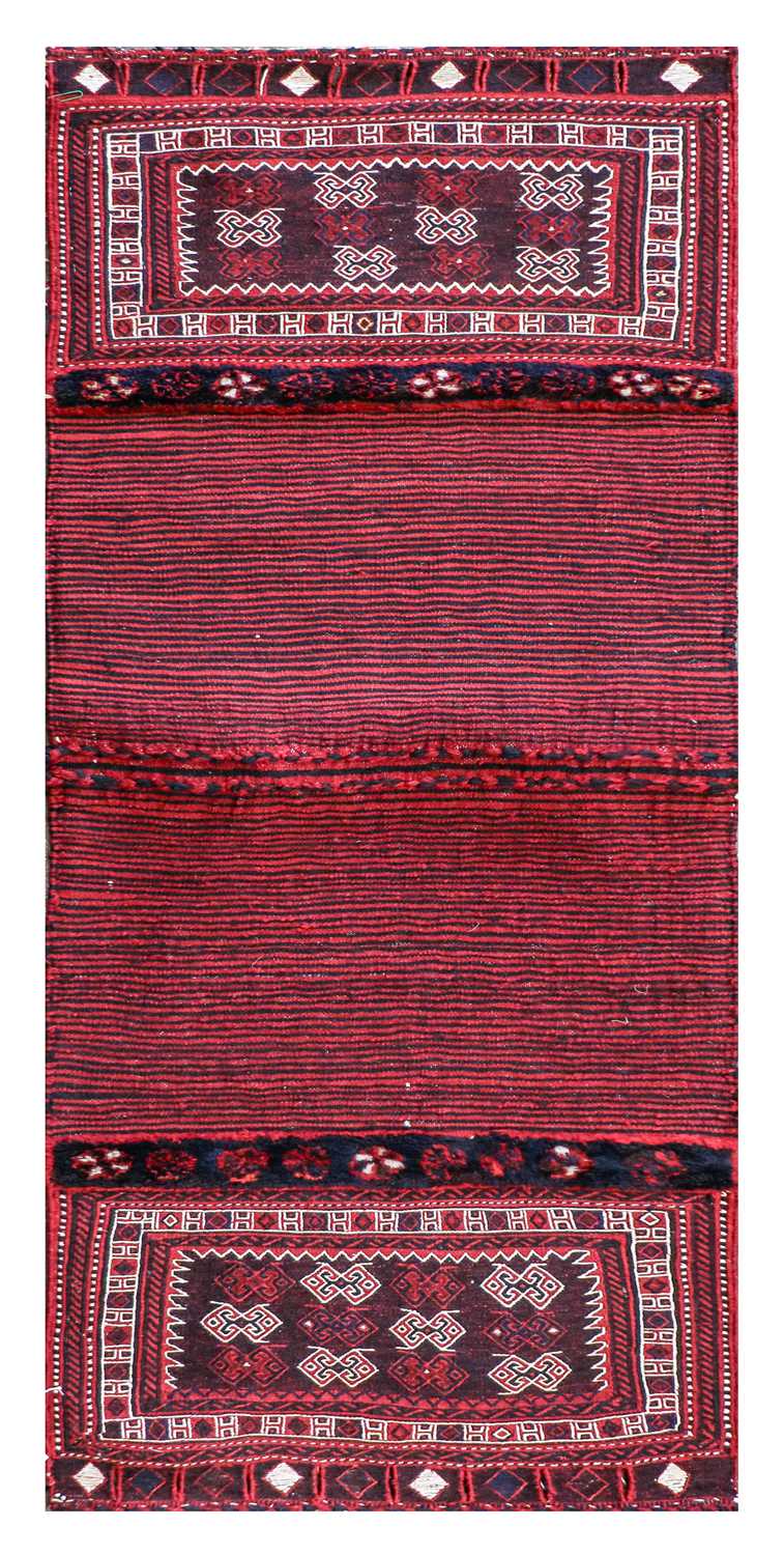 ~ Bakhtiari Mixed Technique Khorgeen West Iran, circa 1970 Each flat woven panel with twelve - Image 2 of 3