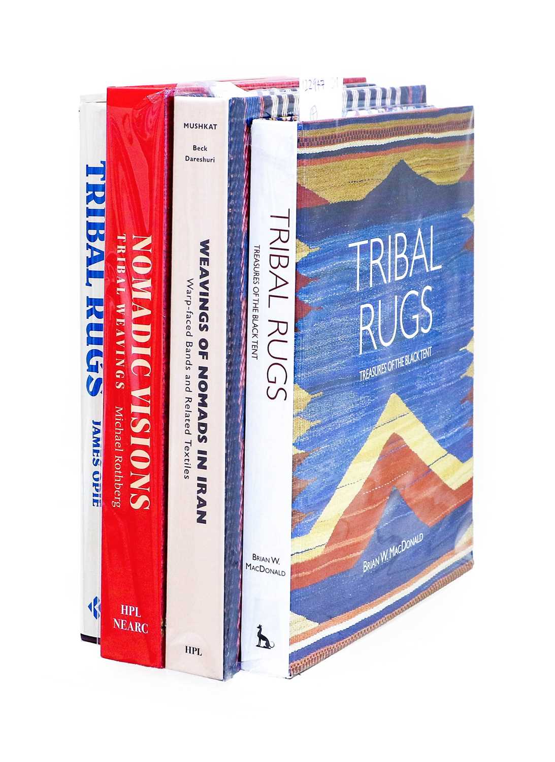 Opie (James), Tribal Rugs, Laurence King 1992, dust jacket Mushkat (Fred, Lois Beck and Naheed