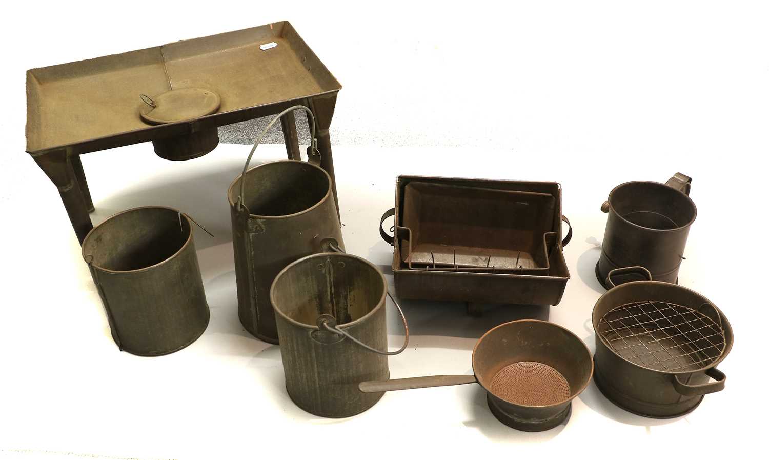 A Quantity of Mainly Kitchenalia, 19th century, metalwares and wooden items comprising: a cheese - Image 5 of 5