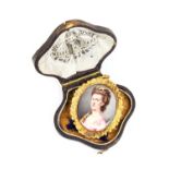 Attributed to John Hay (act.c.1768-c.1783): Miniature Portrait of a Lady, believed to be the Duchess