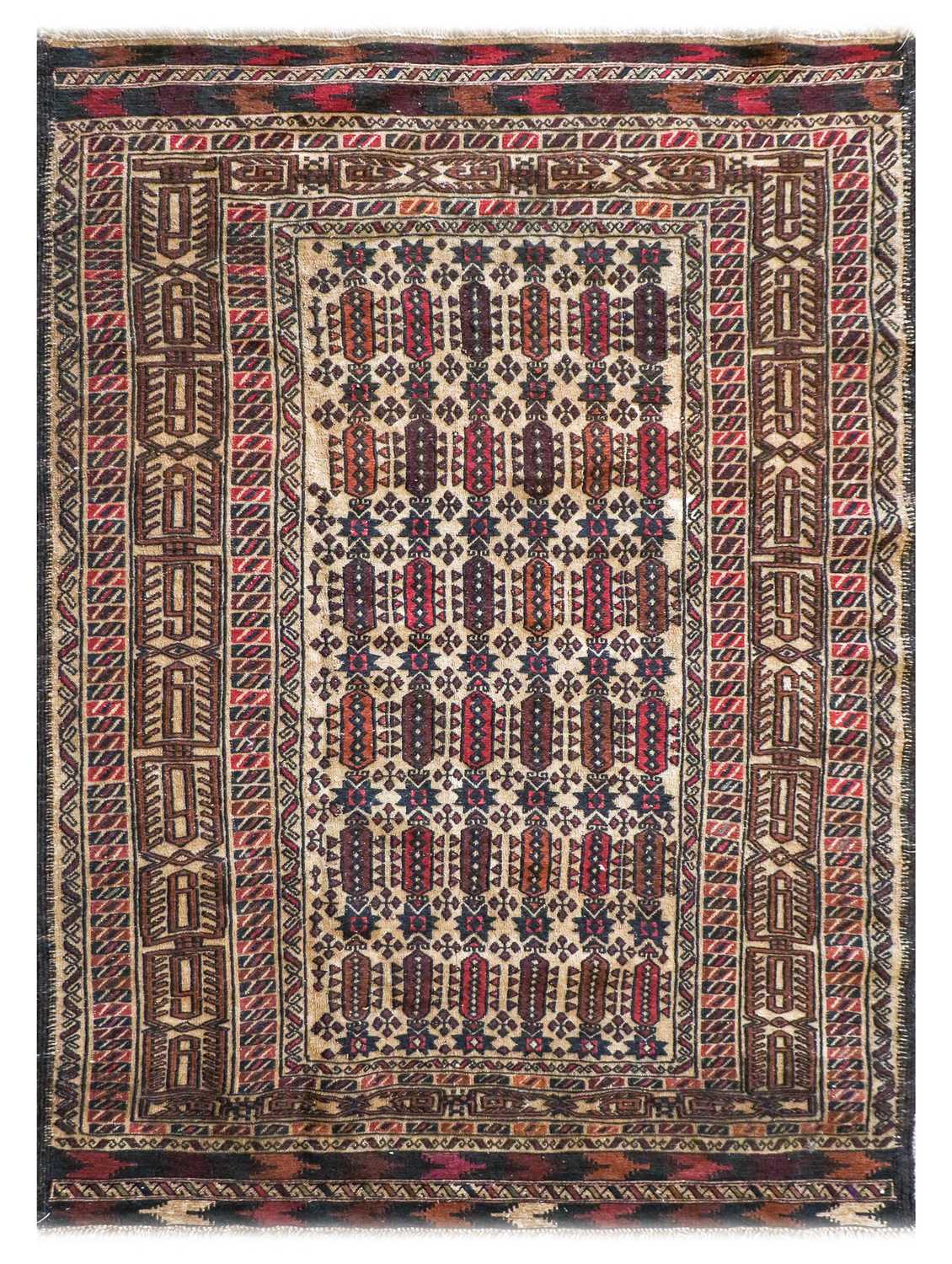 ~ Narrow Baluch Kilim Runner West Afghanistan, circa 1980 The field comprised of bands of polychrome - Image 2 of 3