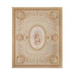 Aubusson Design Flat Weave Carpet China, modern The field centred by an oval panel of semi-