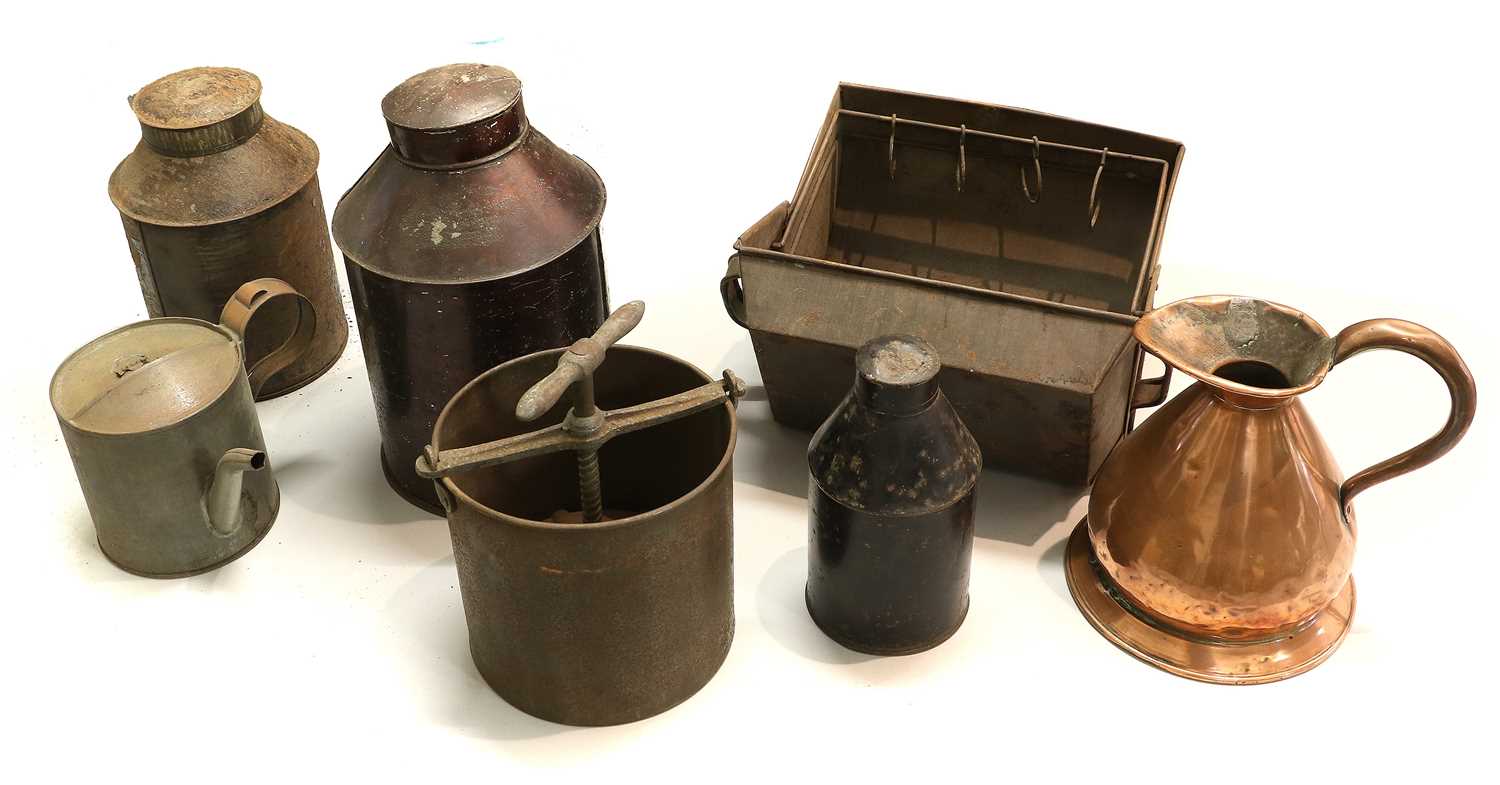 A Quantity of Mainly Kitchenalia, 19th century, metalwares and wooden items comprising: a cheese - Image 2 of 5