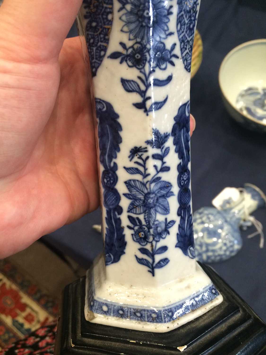 A Chinese Porcelain Vase, Qianlong, of square baluster form, painted in famille rose enamels with - Image 29 of 35