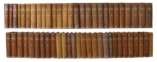 Bindings. A collection of All English Law Reports. Later 20th century, fifty-five volumes, bound