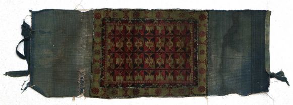 ^ Amritsar Rug Northwest India, circa 1900 The aubergine compartmentalised field of geometric