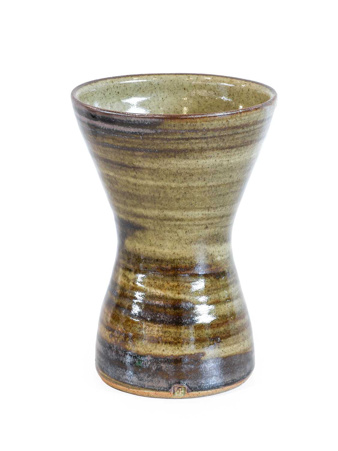 David Leach O.B.E. (1911-2005): Lowerdown Pottery Stoneware Vase, waisted cylindrical form,