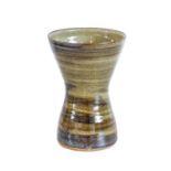David Leach O.B.E. (1911-2005): Lowerdown Pottery Stoneware Vase, waisted cylindrical form,