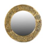 Glasgow School: An Arts & Crafts Brass Mirror, circa 1900, attributed to Margaret Gilmour, the