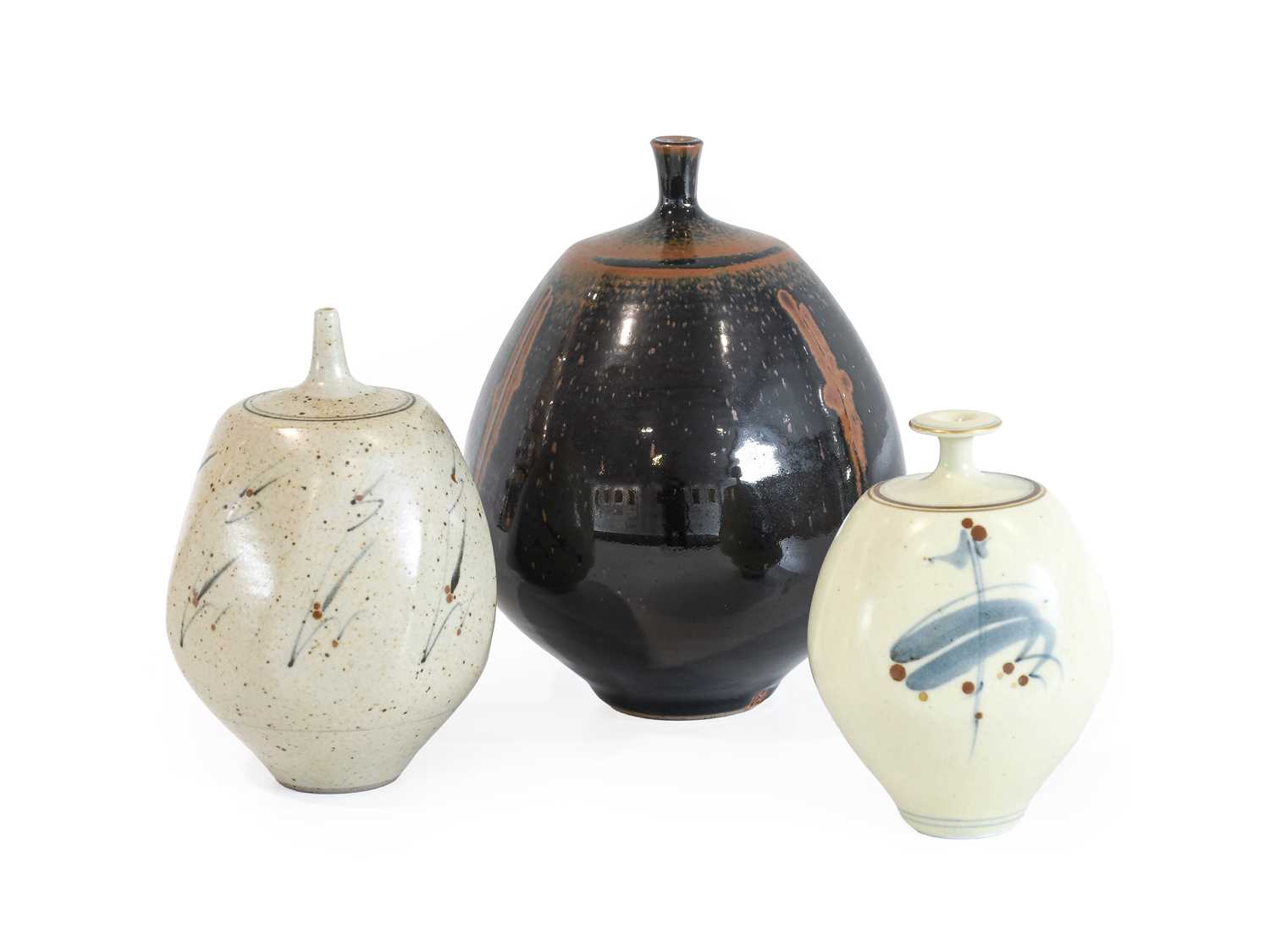 Derek Clarkson (1928-2013): A Stoneware Vase, covered in a tenmoku glaze, impressed DC seal mark, - Image 3 of 5