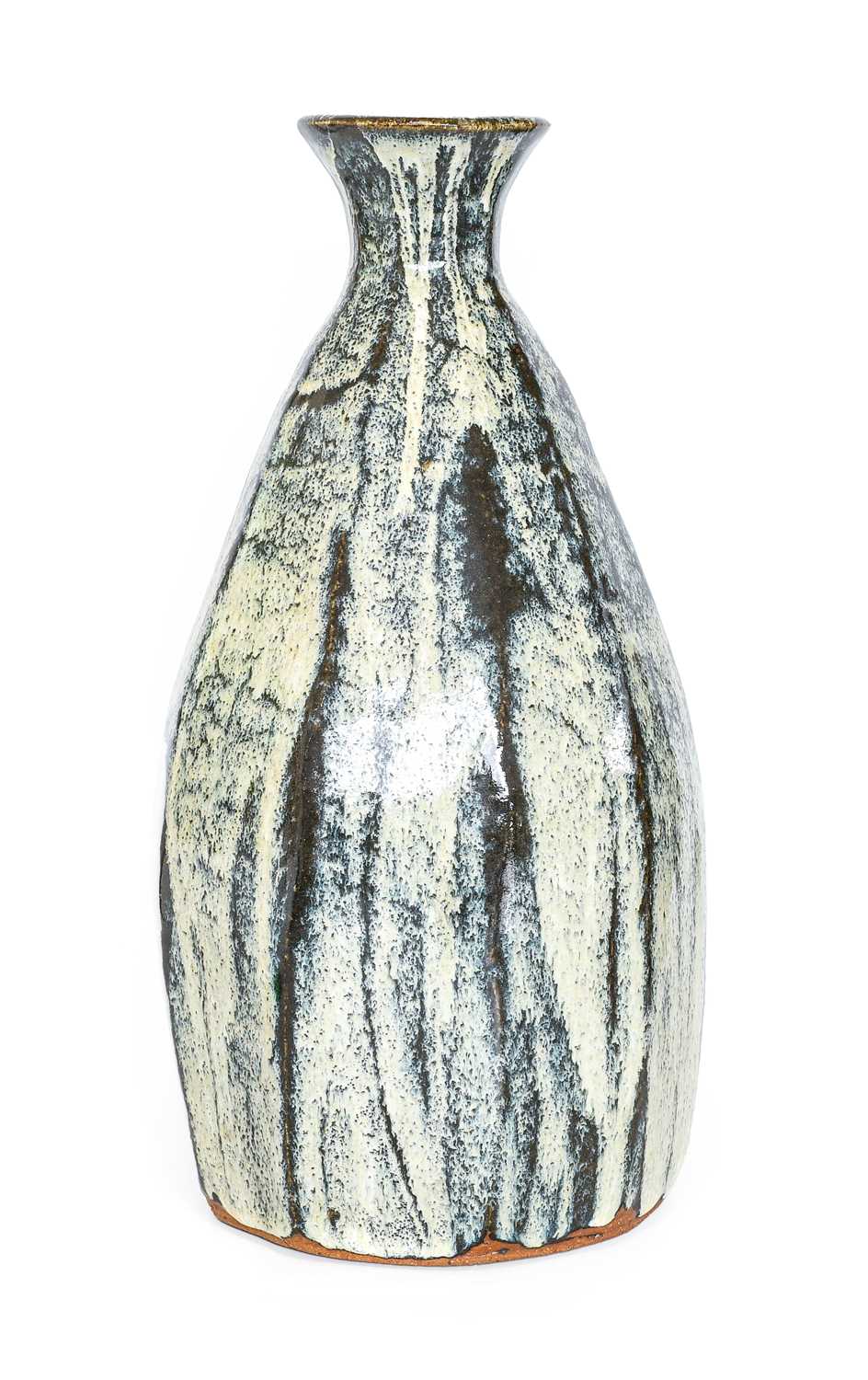 Trevor Corser (1938-2015): A Stoneware Vase, dolomite glaze, painted TC: and S, 41cm