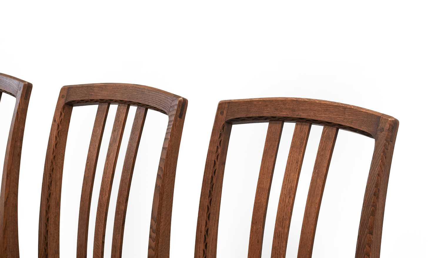 Stanley Webb Davies (1894-1978) of Windermere: Four English Oak Dining Chairs, 1954, model No. - Image 2 of 3